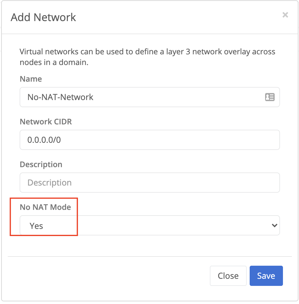 Add Network Modal