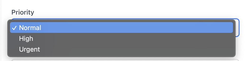 priority field