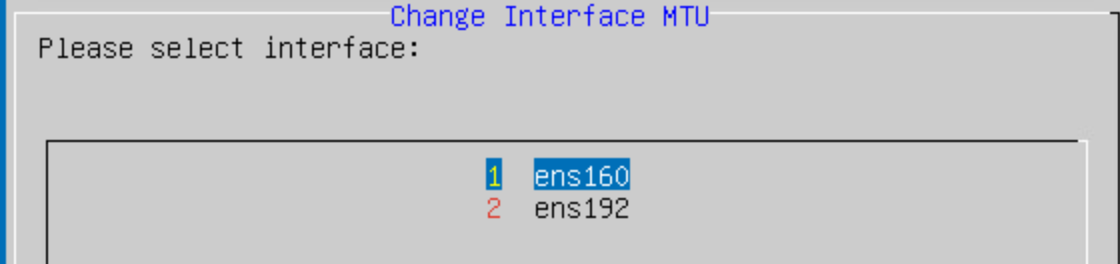 MTU Select Interface